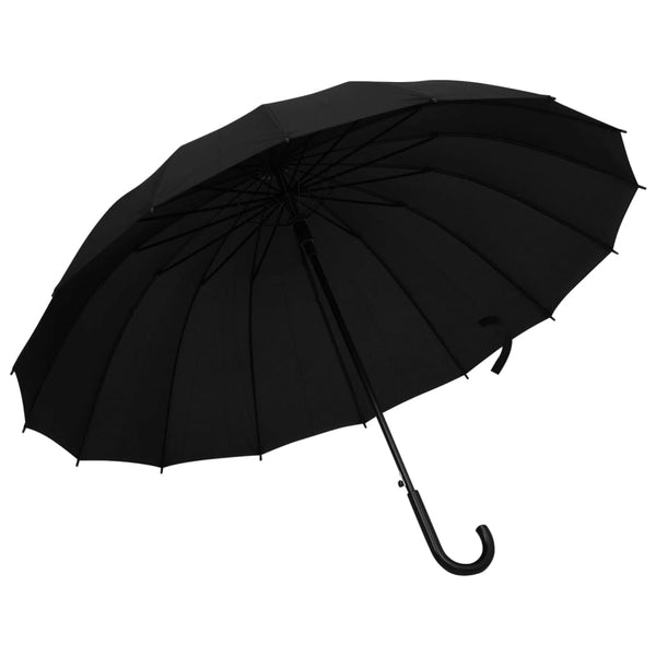 Schwarzer Regenschirm automatisch Salcieana 120cm