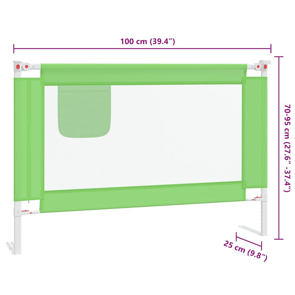 Grünes Bettgitter Manor 100x25cm (Stoff)