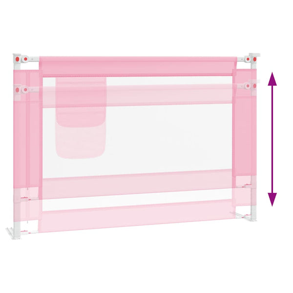 Pinkfarbenes Rausfallschutzgitter für Bett Manor 100x25cm (Stoff)