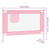 Pinkfarbenes Rausfallschutzgitter für Bett Manor 100x25cm (Stoff)