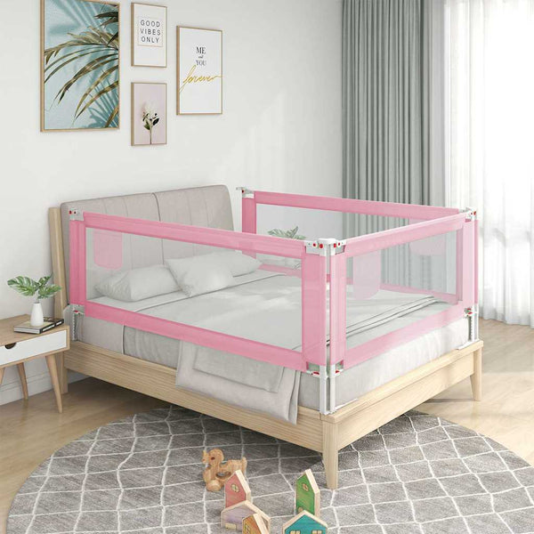 Pinkfarbenes Rausfallschutzgitter für Bett Manor 100x25cm (Stoff)