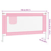 Rosa Bettschutzgitter Manor 140x25cm (Stoff)