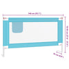 Blauer Bettseitenschutz Manor 140x25cm (Stoff)