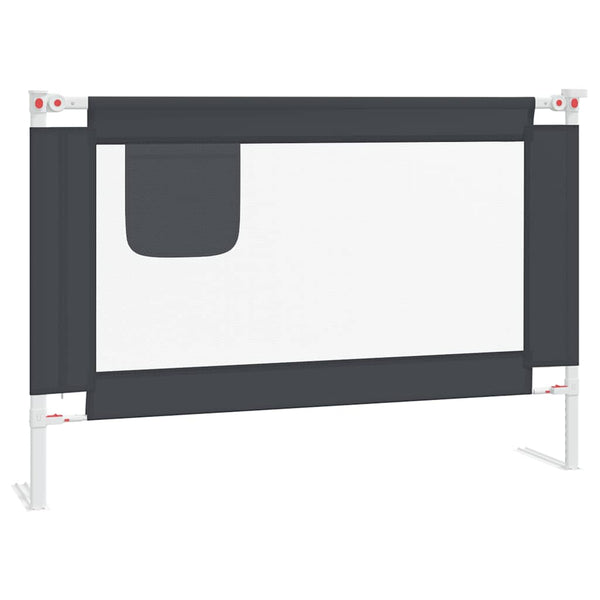 Dunkelgraues Sicherheitsgeländer für Bett Manor 100x25cm (Stoff)