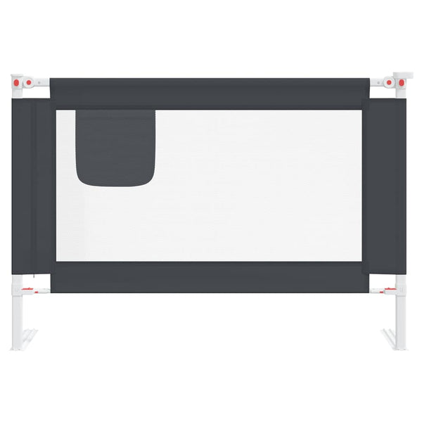 Dunkelgraues Sicherheitsgeländer für Bett Manor 100x25cm (Stoff)