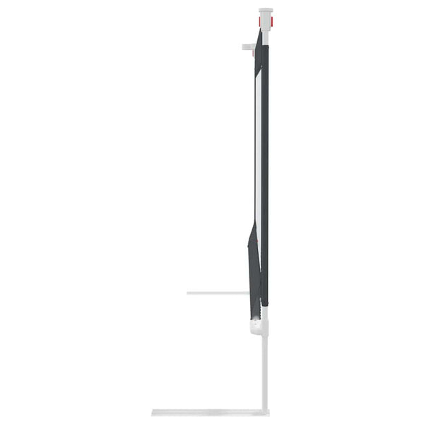 Dunkelgraues Sicherheitsgeländer für Bett Manor 100x25cm (Stoff)