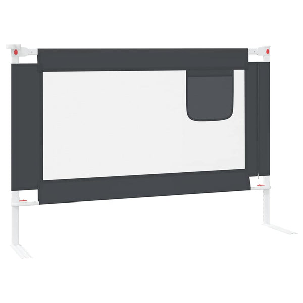 Dunkelgraues Sicherheitsgeländer für Bett Manor 100x25cm (Stoff)