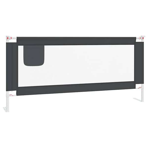 Dunkelgraues Sicherheitsgitter für das Bett Manor 200x25cm (Stoff)
