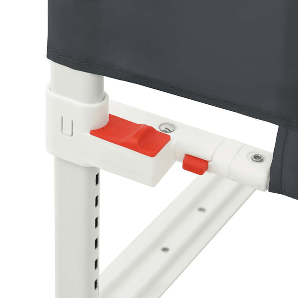 Dunkelgraues Sicherheitsgitter für das Bett Manor 200x25cm (Stoff)