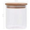 Vorratsgläser mit Bambusdeckel Mineta 600 ml (6er-Set)