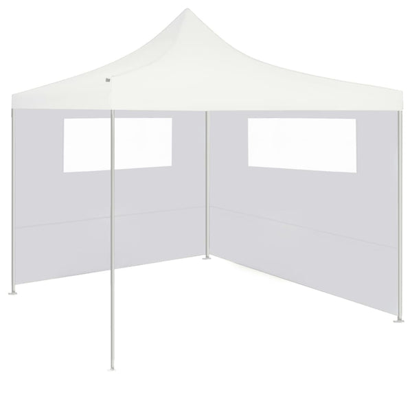 Seitenwand Filotela für Pavillon, weiß, mit Fenstern, 6x2 m