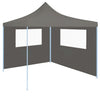 Anthrazitfarbene Pavillon-Seitenwand mit Fenstern Filotela 4x2 m (-315312)