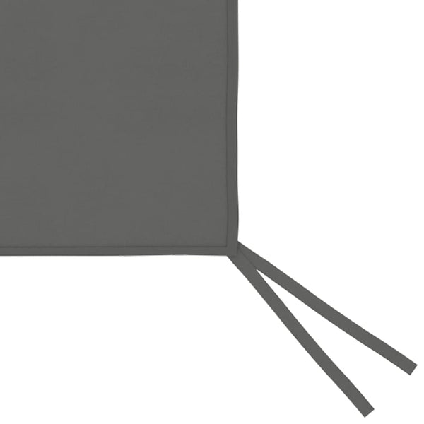 Anthrazitfarbene Pavillon-Seitenwand mit Fenstern Filotela 4x2 m (-315312)