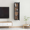 Graues TV-Möbel Resina 30,5x30x60cm (2 St. Holz)