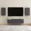 Graues TV-Möbel Resina 30,5x30x60cm (2 St. Holz)