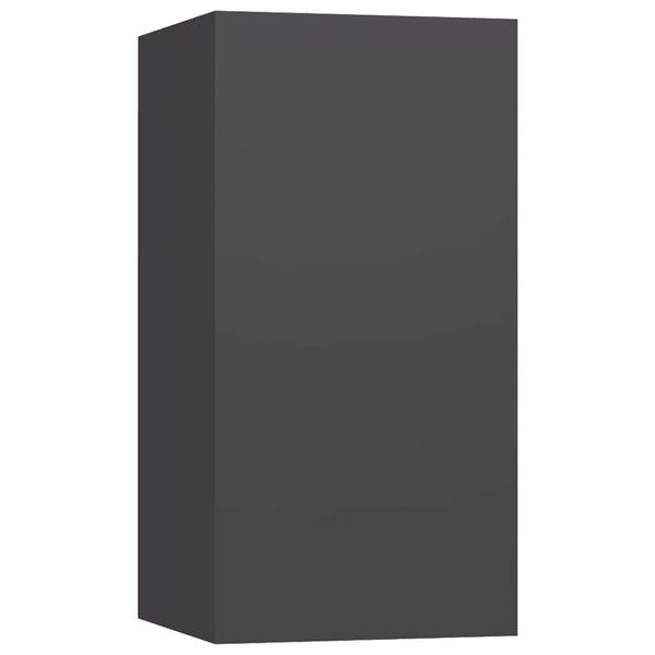 Graues TV-Möbel Resina 30,5x30x60cm (2 St. Holz)