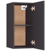 Graues TV-Möbel Resina 30,5x30x60cm (2 St. Holz)