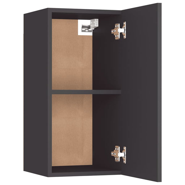 Graues TV-Möbel Resina 30,5x30x60cm (2 St. Holz)