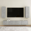 Betongraues TV-Board Resina 30,5x30x90cm (Spanplatte)