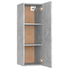 Betongraues TV-Board Resina 30,5x30x90cm (Spanplatte)