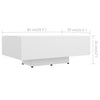 Couchtisch Carlene weiß 85x55x31cm (Holz)