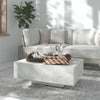 Betongrauer Couchtisch Carlene 85x55x31cm (Holz)