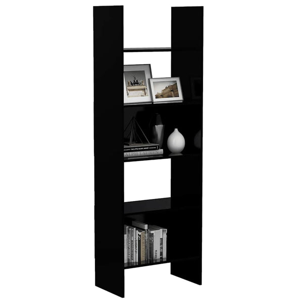 Schwarzes Bücherregal Stiriana 60x35x180cm (Holz)