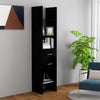 Schwarzes Bücherregal Sherree 40x35x180cm (Holz)