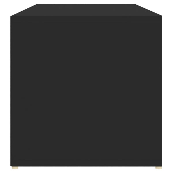 Musta kenkien säilytyspenkki Negimea 105x35x35cm (lastulevy)