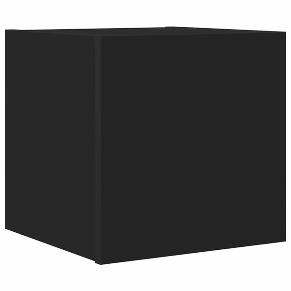 Schwarzer wandmontierter TV-Ständer Elivia 30,5x30x30cm
