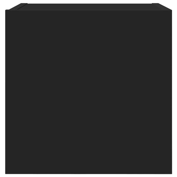 Schwarze wandmontierte TV-Boards Elivia 30,5x30x30cm (2 Stück)