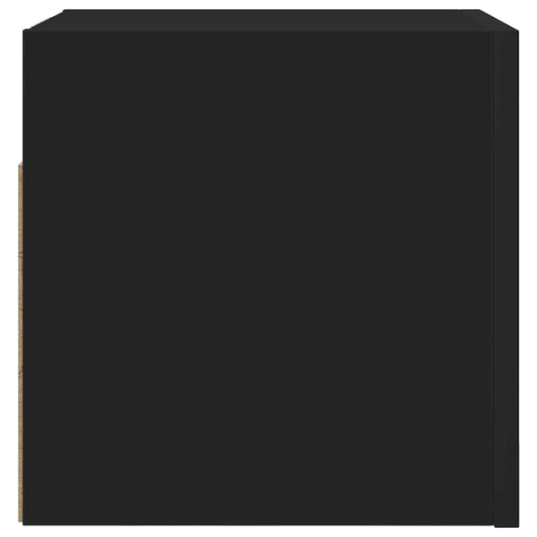 Schwarze wandmontierte TV-Boards Elivia 30,5x30x30cm (2 Stück)