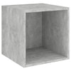 Betongrauer Wandschrank Satenic 37x37x37cm (Holz)