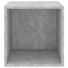 Betongrauer Wandschrank Satenic 37x37x37cm (Holz)