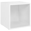 Weißer TV-Schrank Indar 37x35x37cm (Spanplatte)