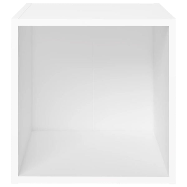 Weißer TV-Schrank Indar 37x35x37cm (Spanplatte)