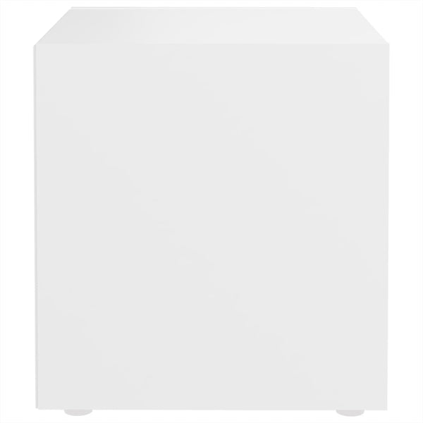 Weißer TV-Schrank Indar 37x35x37cm (Spanplatte)