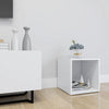 Weißer TV-Schrank Indar 37x35x37cm (Spanplatte)