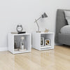 Weißer TV-Schrank Indar 37x35x37cm (Spanplatte)