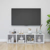 Weißer TV-Schrank Indar 37x35x37cm (Spanplatte)