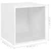 Weißer TV-Schrank Indar 37x35x37cm (Spanplatte)