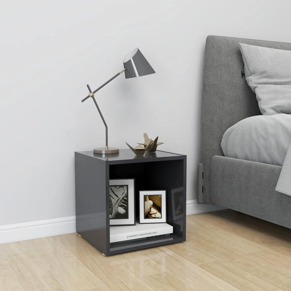Graues TV-Möbel Indar 37x35x37cm (Holz)