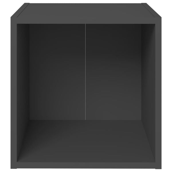 Indar graues TV-Möbel 37x35x37cm (4 St. aus Holz)