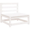 Weißes Mittelsofa für den Garten Bernedete (Kiefer)