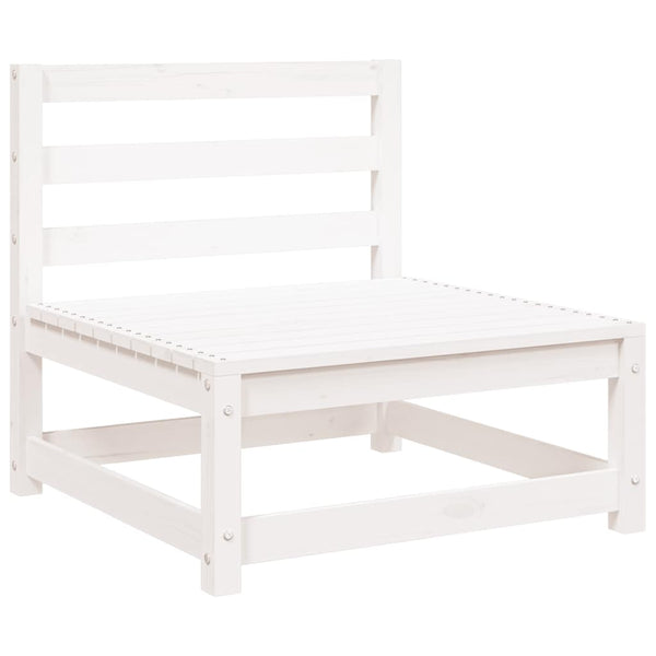 Weißes Mittelsofa für den Garten Bernedete (Kiefer)
