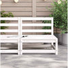 Weißes Mittelsofa für den Garten Bernedete (Kiefer)