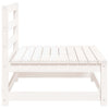 Weißes Mittelsofa für den Garten Bernedete (Kiefer)