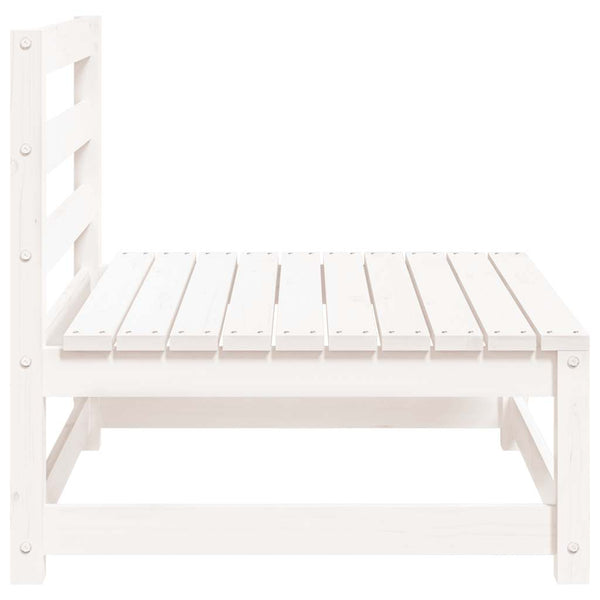 Weißes Mittelsofa für den Garten Bernedete (Kiefer)