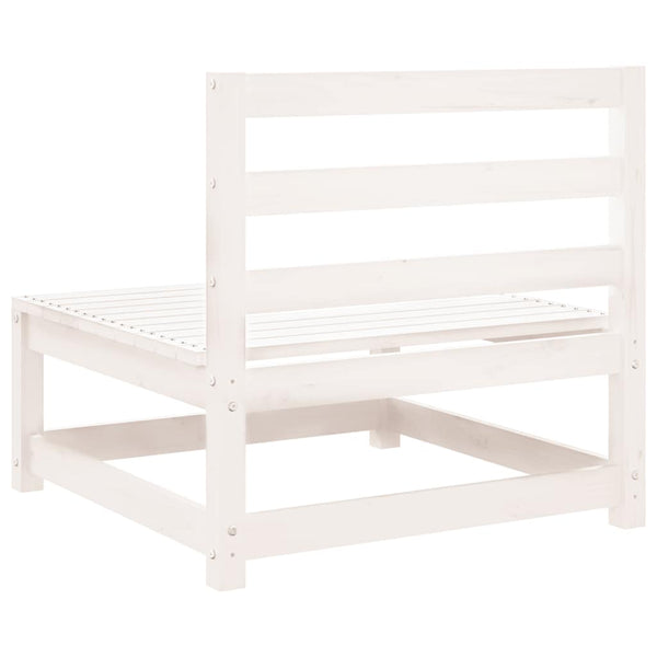 Weißes Mittelsofa für den Garten Bernedete (Kiefer)