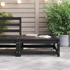 Schwarzer Gartenhocker Bernedete 70x70x30cm (Kiefer)